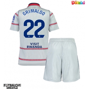 Atletico Madrid Alejandro Grimaldo #22 Dětské Alternativní dres komplet 2026-27 Krátký Rukáv (+ trenýrky)